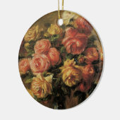 Rozen in een Vase door Pierre Renoir, Kunst Keramisch Ornament (Links)