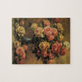 Rozen in een Vase door Pierre Renoir,  Kunst Legpuzzel (Horizontaal)