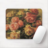 Rozen in een Vase door Pierre Renoir, Kunst Muismat (Met muis)