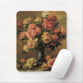 Rozen in een Vase door Pierre Renoir,  Kunst Muismat (Met muis)