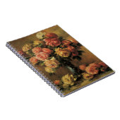 Rozen in een Vase door Pierre Renoir,  Kunst Notitieboek (Rechterzijde)