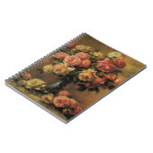 Rozen in een Vase door Pierre Renoir,  Kunst Notitieboek (Linkerzijde)