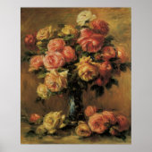 Rozen in een Vase door Pierre Renoir,  Kunst Poster (Voorkant)