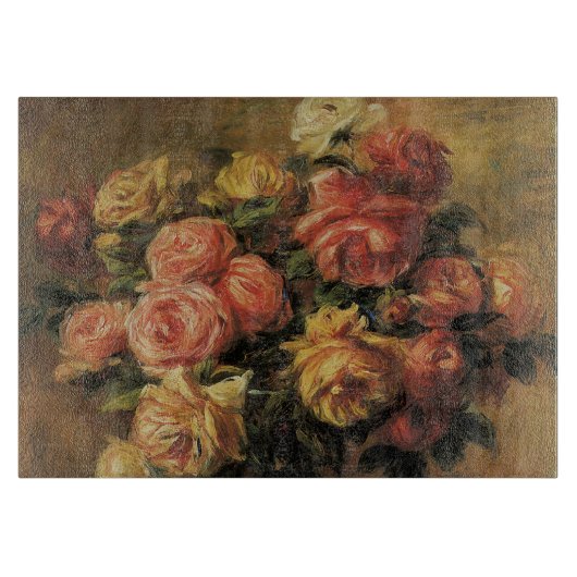 Rozen in een Vase door Pierre Renoir, Kunst Snijplank (Voorkant)