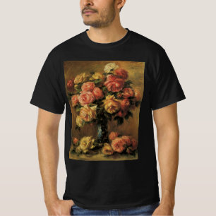 Rozen in een Vase door Pierre Renoir,  Kunst T-shirt