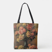Rozen in een Vase door Pierre Renoir,  Kunst Tote Bag (Achterkant)