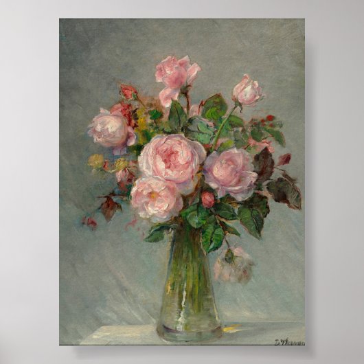 Rozen in een Vase Poster (Voorkant)