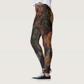 Rozen in Herfst  kleuren botanische tuin Leggings (Links)