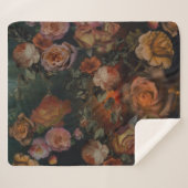 Rozen in Herfst  kleuren botanische tuin Sherpa Deken (Voorkant (horizontaal))