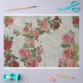 Rozen in het document van de Ontkoppeling van Bloo Tissuepapier (Craft)