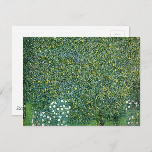 Rozen in het kader van de Trees Cute Briefkaart (Voorkant / Achterkant)