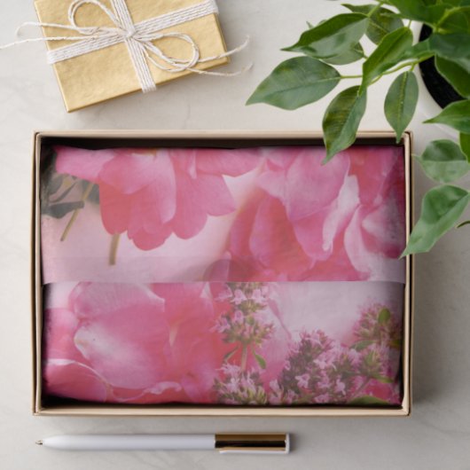 Rozen in het Thyme-TISSUE WRAP PAPIER (Geschenk)