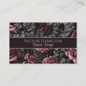 Rozen in het zwart en het moer Visitekaartje (Voorkant)
