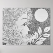 Rozen in inkt poster (Voorkant)