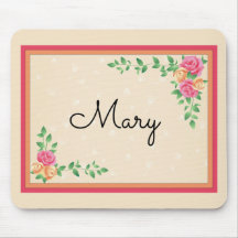 Rozen in Lijst Name Country Mousepad