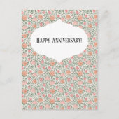 Rozen in perfect roze en perzik tinten briefkaart (Voorkant)