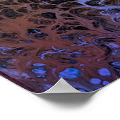 Rozen in Regen afdrukken Poster (Hoek)