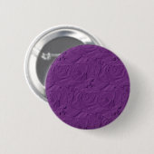 Rozen in reliëf Lavender Paars Ronde Button 5,7 Cm (Voorkant /achterkant)