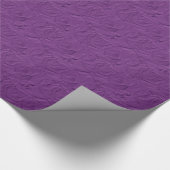 Rozen in reliëf Lavender Paarse GIFT WRAP Cadeaupapier (Hoek)