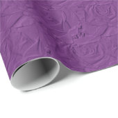 Rozen in reliëf Lavender Paarse GIFT WRAP Cadeaupapier (Rol Hoek)