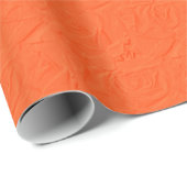 Rozen in reliëf Oranje GIFT WRAP Cadeaupapier (Rol Hoek)
