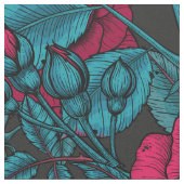Rozen in rood en blauw stof (Close Up)