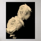 Rozen in sepia tint poster (Voorkant)