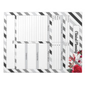 Rozen in strepen _ Clinical Planning Notitieblok (Voorkant)