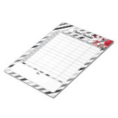 Rozen in strepen _ Clinical Timetable Notitieblok (Schuin)