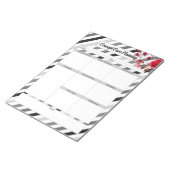 Rozen in strepen _ Concept Care Planning Notitieblok (Schuin)