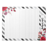 Rozen in strepen _ Letter to Myself Notitieblok (Voorkant)