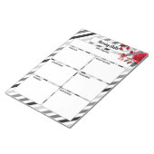 Rozen in strepen _ Verpleegkunde Notitieblok (Schuin)