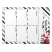 Rozen in strepen _ Verpleegkunde Notitieblok (Voorkant)