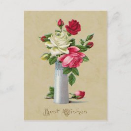 Rozen in Vase Best Welse reproductie Briefkaart