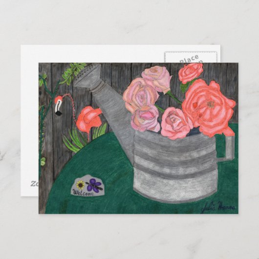 Rozen in water kunnen Briefkaarten (Voorkant / Achterkant)