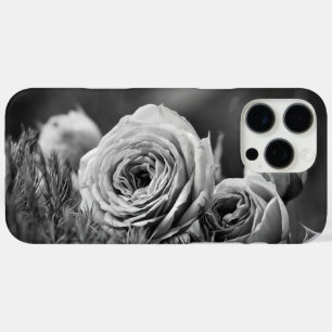 Rozen in zwart-wit iPhone 16 pro max hoesje