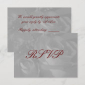 "Rozen in zwart-wit" — RSVP [a] Kaartje (Voorkant / Achterkant)
