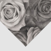 Rozen in zwart-witdecoupage tissuepapier (Detail)