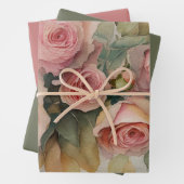 Rozen inpakpapier set (In situ)