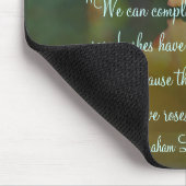 Rozen Inspirerend Lincoln Quote Muismat (Hoek)