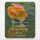 Rozen Inspirerend Lincoln Quote Muismat (Voorkant)