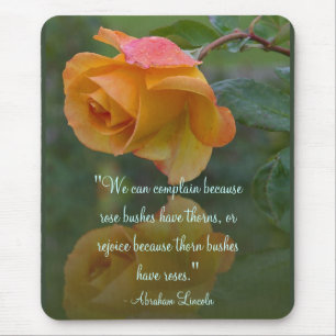 Rozen Inspirerend Lincoln Quote Muismat
