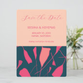 Rozen instellen Flat Save The Date Kaart (Staand voorkant)