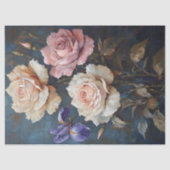 Rozen & Iris Decoupage Kunst Tissuepapier (Voorkant)