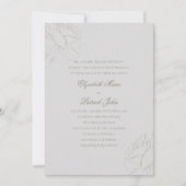 Rozen Ivoor Formal Traditional Parents Wedding Kaart (Voorkant)