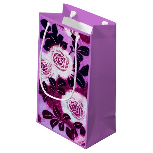 Rozen, Japans  Ontwerp Klein Cadeauzakje (Achterkant Gekanteld)