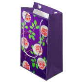 Rozen, Japans Ontwerp Klein Cadeauzakje (Voorkant Gekanteld)