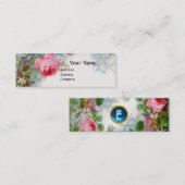 ROZEN & JASMINEN MONOGRAM GEM blauw Mini Visitekaartje (Voorkant / Achterkant)