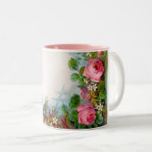 ROZEN & JASMINEN TWEEKLEURIGE KOFFIEMOK (Voorkant rechts)