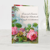 ROZEN & JASMINES, Gefeliciteerd met je verjaardag Kaart (Achterkant)